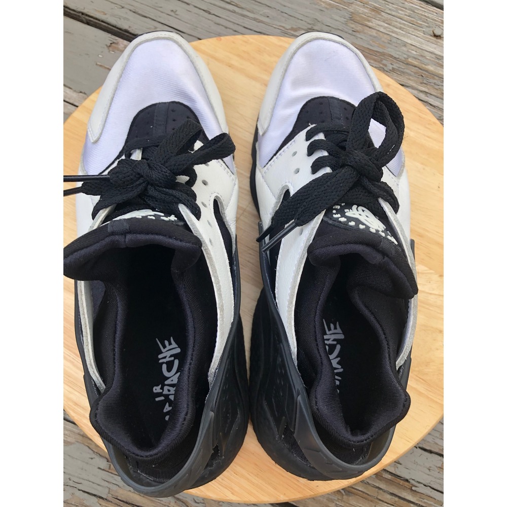 Nike Air Huarache Shoes Mens 9.5 Orca Panda Oreo White Black DD1068-109 Running - Picture 12 of 14